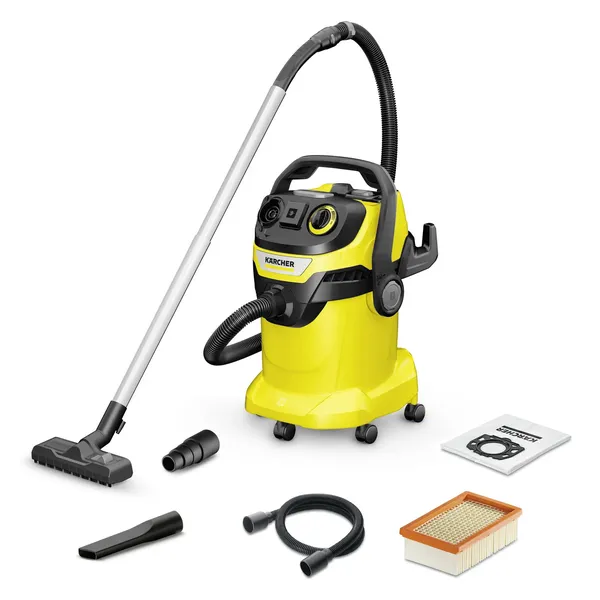Sənaye tozsoranı Karcher WD6 P-V-25/8/22-T Quru, Nəm 25 l Ara üçün başlıq Döşəmə və xalça üçün taxma Qara, Sarı — пылесосы