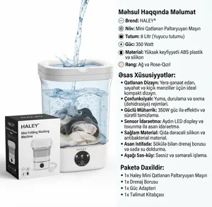 Mini paltaryuyan maşın Haley, Ağ, 8 kq, 1400 dövr/dəq