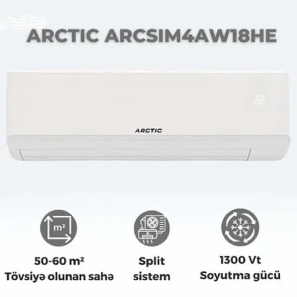 Arctic, Split sistem, 18000 BTU/saat, Ağ — кондиционеры