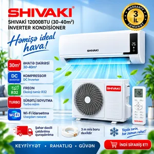 Shivaki, Montana, Split-sistem, 12000 BTU/saat, İnverter, Ağ